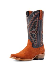 Ariat Futurity Showman Western Boot Dark Copper Roughout | LHFNQE-510