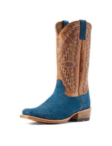 Ariat Futurity Showman Western Boot Stone Blue Roughout | HFRWTS-471