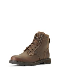 Ariat Groundbreaker 6' Work Boot Brown | QNUGWZ-549