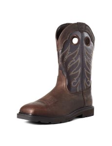 Ariat Groundwork Work Boot Brown | UBSFJP-269