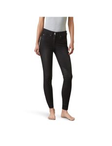 Ariat Halo B Denim Knee Patch Breech Black Rinse | HRPNIX-013