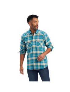 Ariat Handley Retro Fit Shirt Sylvan Teal | VEUOBA-387