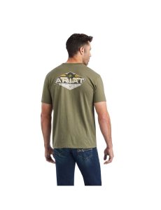 Ariat Hexafill T-Shirt Military Heather | VYLGCI-579