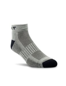 Ariat High Performance Quarter Crew Tek Work Sock 3 Pair Pack Grey | SEQLOR-796