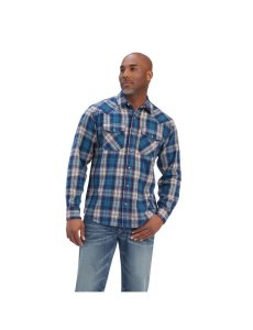 Ariat Huntleigh Retro Fit Shirt Curacoa | QTNYPI-804