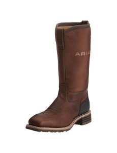 Ariat Hybrid All Weather Waterproof Steel Toe Work Boot Oiled Brown | AGJPHL-365