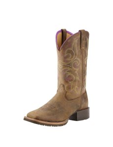 Ariat Hybrid Rancher Western Boot Distressed Brown | TYSDXC-416