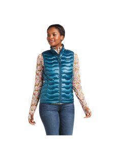 Ariat Ideal 3.0 Down Vest Iridescent Eurasian Teal | MBFSCE-093