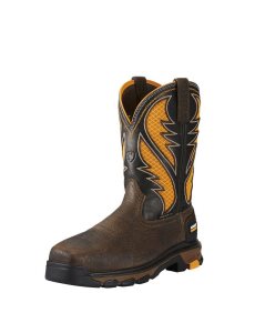 Ariat Intrepid VentTEK Composite Toe Work Boot Cocoa Brown | ZUWGNB-345