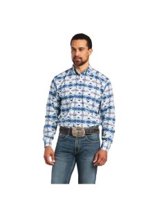 Ariat Irvin Classic Fit Shirt White | DAHPVE-205