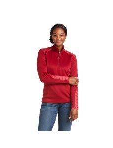 Ariat Ismay 1/2 Zip Sweatshirt Rhubarb | XVZPNL-473