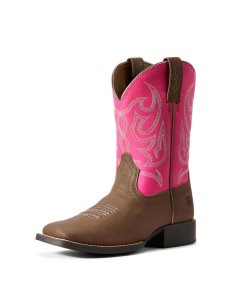 Ariat Jr Champ Western Boot Brahma Brown | XYHRZE-021