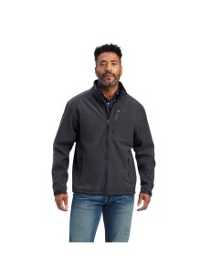 Ariat Logo 2.0 Patriot Softshell Water Resistant Jacket Charcoal | XYGMIZ-458