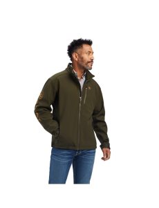 Ariat Logo 2.0 Softshell Jacket Brine Olive | GLTPKO-678