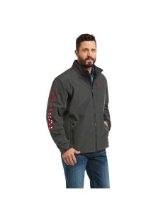 Ariat Logo 2.0 Softshell Jacket Char/Americana | DNVPJW-469