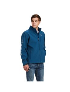 Ariat Logo 2.0 Softshell Jacket Majolica Blue | HDCVIX-594