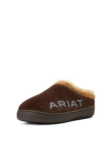 Ariat Logo Hooded Back Clog Chocolate | SXWBLD-691