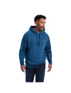 Ariat Logo Hoodie Poseidon Heather | JRQWLF-038