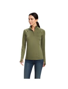 Ariat Lowell 2.0 1/4 Zip Baselayer Four Leaf Clover | LWBNQS-127