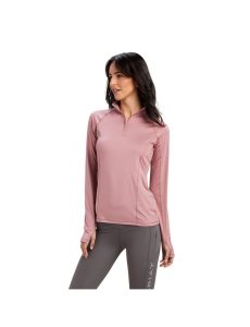 Ariat Lowell 2.0 1/4 Zip Baselayer Nostalgia Rose | WFEPAG-512