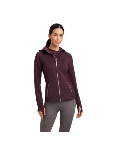 Ariat Lumina Full Zip Sweatshirt Mulberry | BKMYLR-135