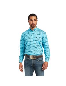 Ariat Manuel Classic Fit Shirt Bachelor Button | WJFUCS-754