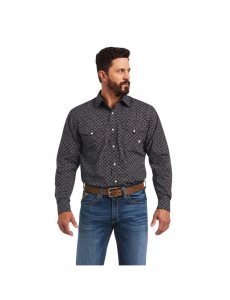 Ariat Max Classic Fit Shirt Black | UWYMIR-571