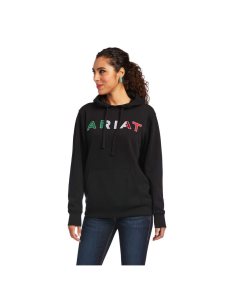 Ariat Mexico Hoodie Black | DZXQRE-851