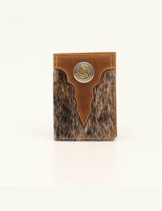 Ariat Mexico eagle trifold wallet Brown | YNFXCA-678