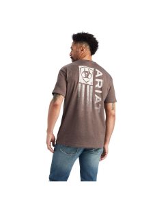 Ariat Minimalist T-Shirt Brown Heather | QLFCME-703