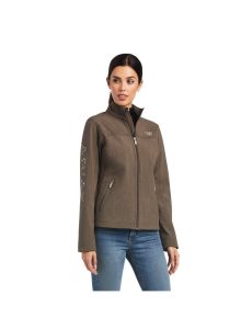 Ariat New Team Softshell Jacket Banyan Bark Heather | JOBKMX-624