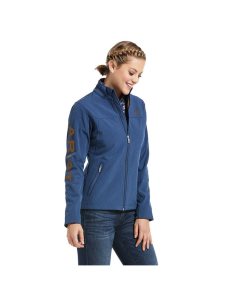 Ariat New Team Softshell Jacket Marine Blue Heather | PMRHTA-407