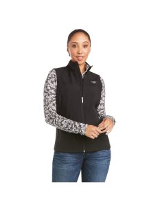 Ariat New Team Softshell Vest Black | CGOXWH-206