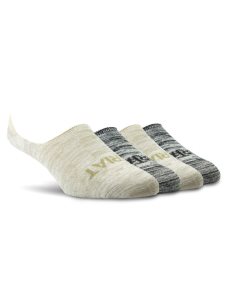 Ariat No Slip No Show Sock 4 Pair Multi Color Pack Heathered Neutrals | NZFTAB-842