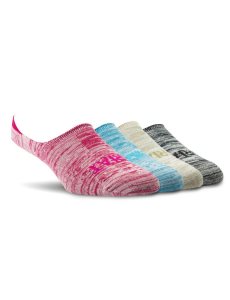 Ariat No Slip No Show Sock 4 Pair Multi Color Pack Heathered Rainbow | SCEOUD-765