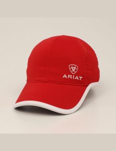 Ariat Offset logo trim cap Red | AODKSH-015