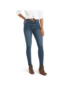 Ariat Premium High Rise Skinny Jean Stretch Asmu Ocean Blue | NTIJMS-914