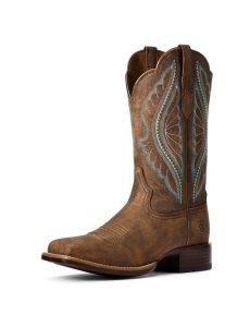 Ariat PrimeTime Western Boot Tack Room Brown | MRQLDV-065