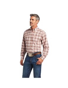 Ariat Pro Series Bryce Stretch Classic Fit Shirt Amber Dusk | DSHCVI-380