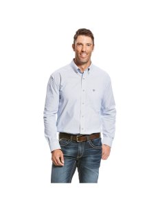 Ariat Pro Series Dayne Mini Stripe Shirt True Blue | DXVTAK-305