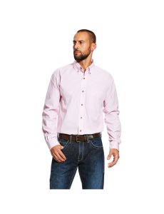 Ariat Pro Series Dayne Mini Stripe Shirt Prism Pink | HRFJXA-124