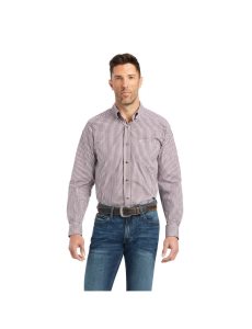 Ariat Pro Series Francis Classic Fit Shirt Claret | NYWOBF-594