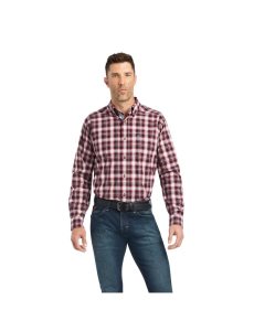 Ariat Pro Series Kenneth Stretch Fitted Shirt Snow Bunting | MSKOGF-897