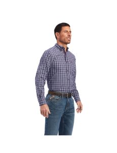 Ariat Pro Series Noell Fitted Shirt Maritime Blue | PUTYKV-476