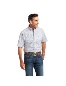 Ariat Pro Series Taha Stretch Classic Fit Shirt White | ZVCSKH-109