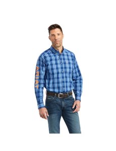 Ariat Pro Series Team Marcos Classic Fit Shirt Olympian Blue | UVLNIB-874