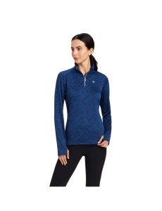 Ariat Prophecy 1/4 Zip Baselayer Estate Blue | OXDEZM-824