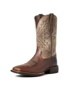 Ariat Qualifier Western Boot Champ Brown | LNCZJG-517