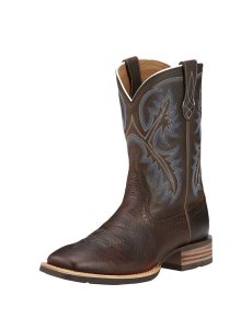 Ariat Quickdraw Western Boot Brown Oiled Rowdy | LDFPAJ-254