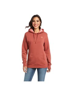 Ariat REAL Arm Logo Hoodie Marsala | QPIVGL-850